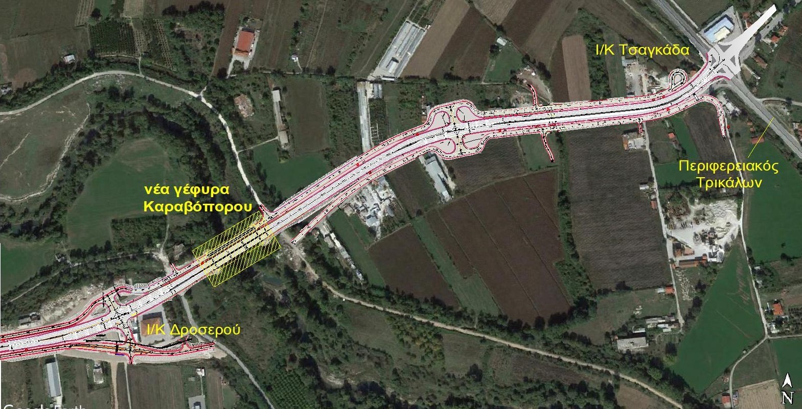 Νέα γέφυρα δύο λωρίδων κυκλοφορίας στον Καραβόπορο